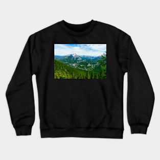 The Rocky mountains on a spring day Crewneck Sweatshirt